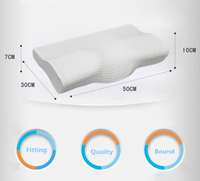 Ergonomic Latex Neck Support Pillow for Side and Back Sleepers