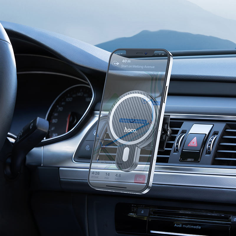 Hoco Magnetic Wireless Car Holder CA85 for iPhone 12-15 Series