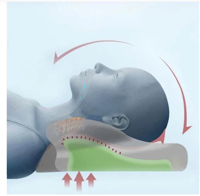Ergonomic Latex Neck Support Pillow for Side and Back Sleepers